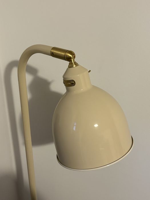 Candeeiro Ikea RodFlik Creme e Dourado Novo