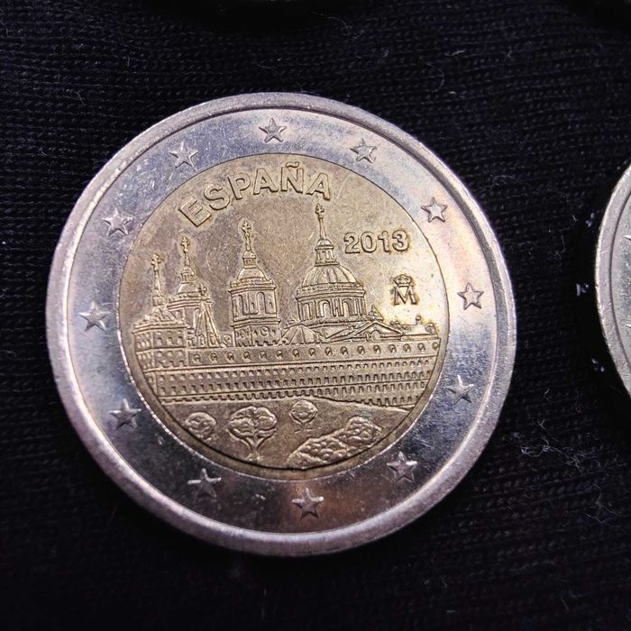 Lote de 10 Moedas de 2 Euros Comemorativas de Espanha