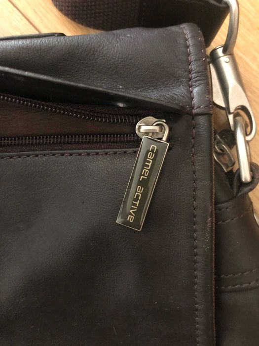 Mala de Homem Camel Active em pele genuína