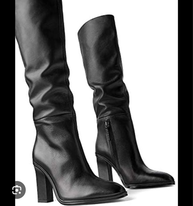 Сапоги шкіряні ZARA