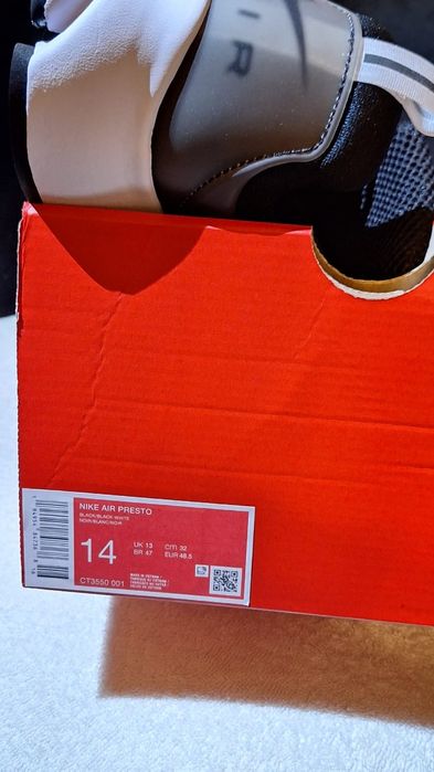 Кросівки Nike Air Presto US14 EU 48.5  32cm CT3550 001
