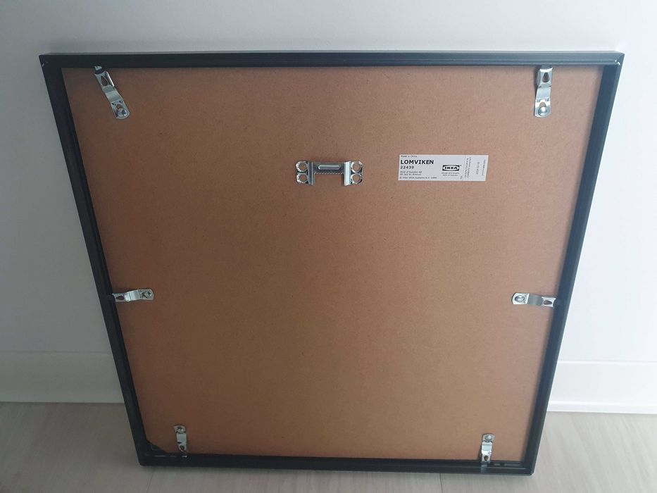 Zestaw 4x LOMVIKEN ramka, IKEA, czarny, 32x32 cm