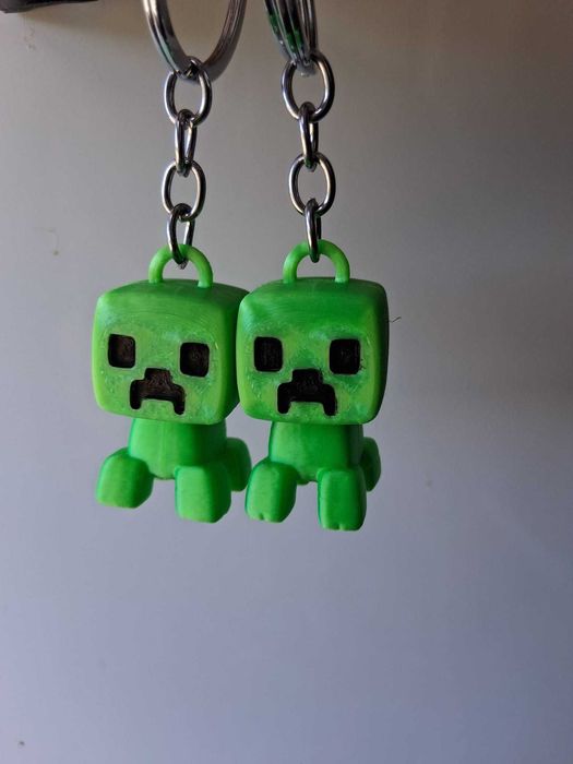 Porta Chaves Creeper Chibi Fidget Toy Giratório