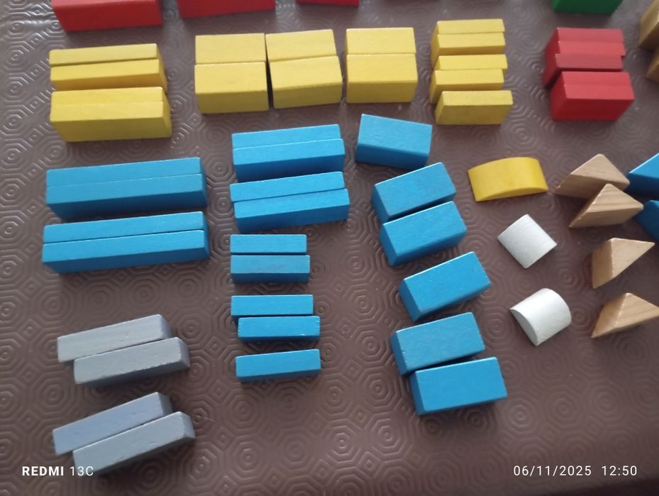 Blocos de madeira