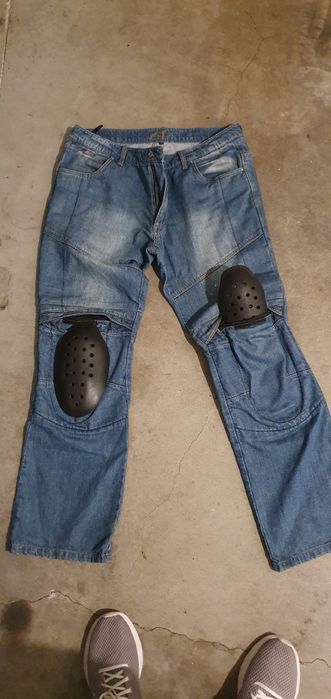 Calças Jeans Motard com protecção
