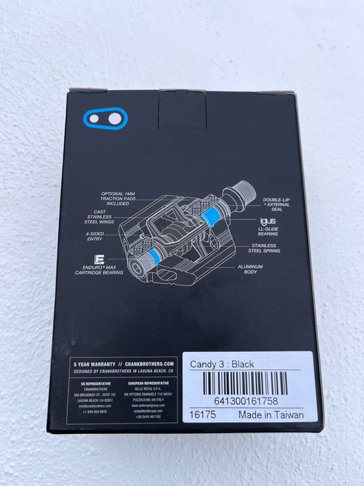 Pedały Crankbrothers Candy 3 – nowe, czarne, SPD / MTB / gravel