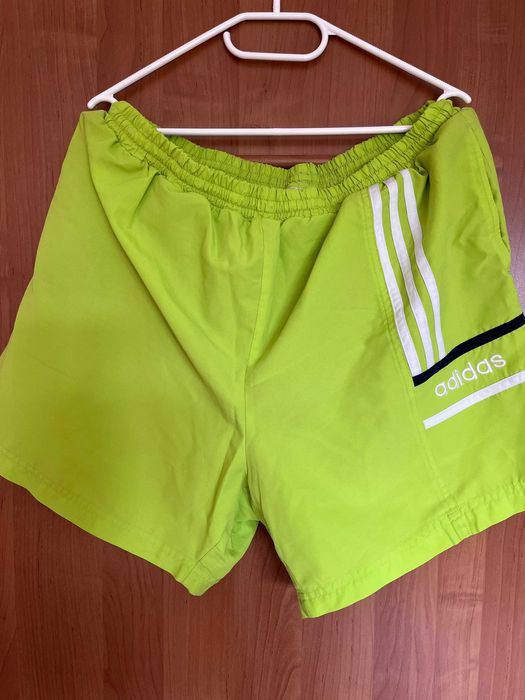 Spodenki sportowe ADIDAS XL seledynowe
