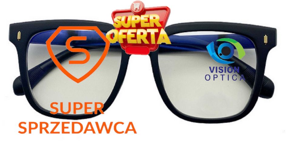 Okulary korekcyjne – minusy. Nowe, eleganckie.  Anti Blue Light.