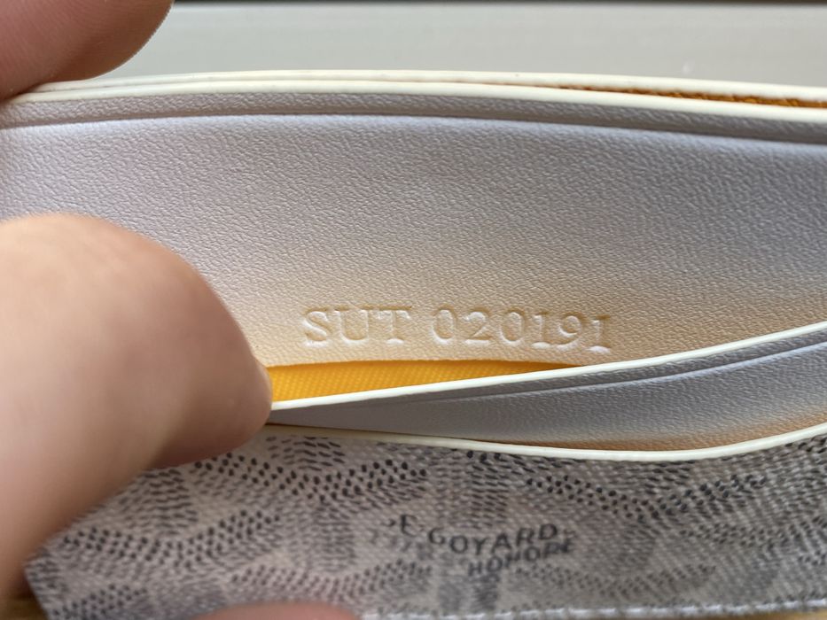 Porta-cartões da Goyard branco