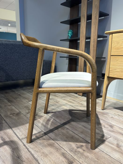 Кресло Обеденное Стул Дизайнерское  Дуб ткань Италия