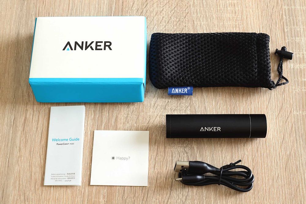 Павербанк Anker PowerCore+ Mini 3350 mАh (A1104), комплект, оригінал