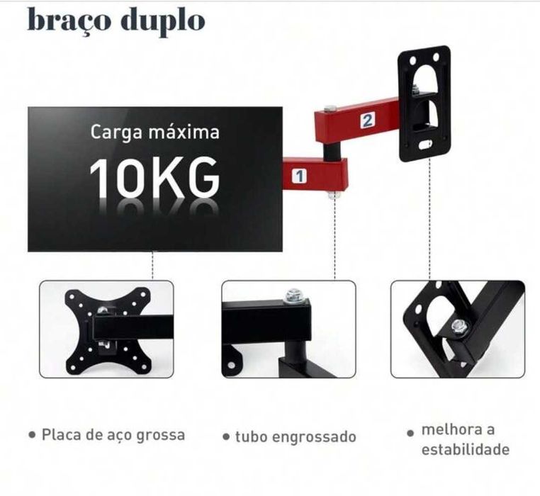 Suporte Articulado Universal ate 32 polegadas Novos