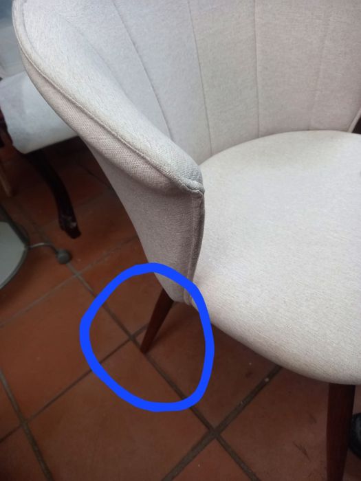 Cadeiras novas em tecido