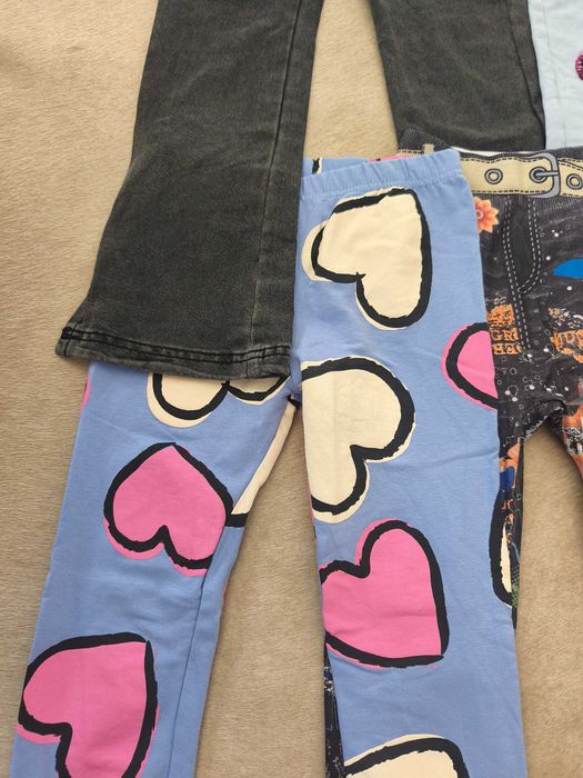 Legginsy spodnie jeansy cekiny brokat