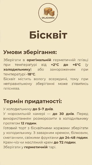 Бісквіт класичний. Основа на торт.