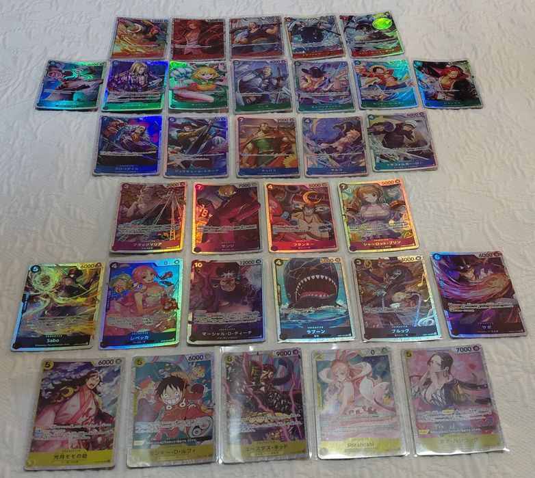 cartas one piece tcg op07-10-13 eb04 prb01-02 japones