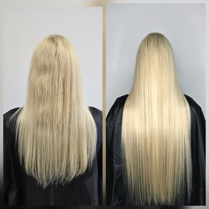 Нарощування  волосся,  кератин