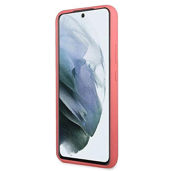 Etui Guess Silicone Script Metal Logo na Samsung Galaxy S22+ - fuksjow