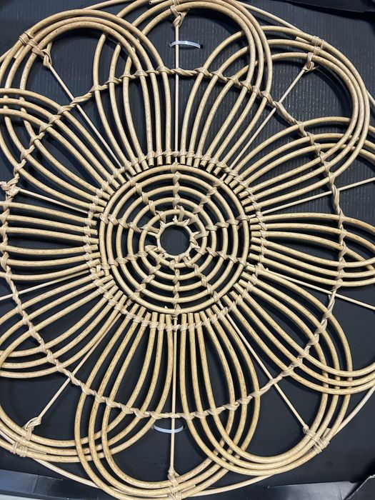 Dekoracja ścienna w stylu naturalnego rattanu – Home Accents | 48 cm nr.9617