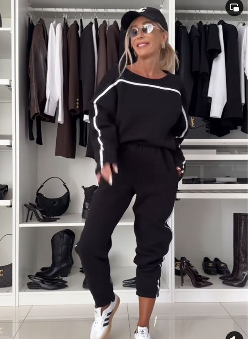 Komplet ocieplany z lampasami