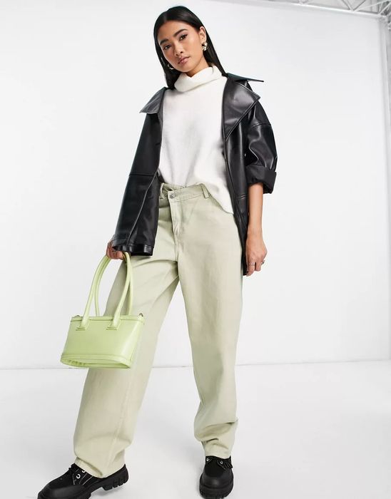 Vero moda ecru kamizelka damska z wełną s uft