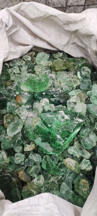 Ерклез эрклез кускове скло скляний камінь сітка для габіонів та декору