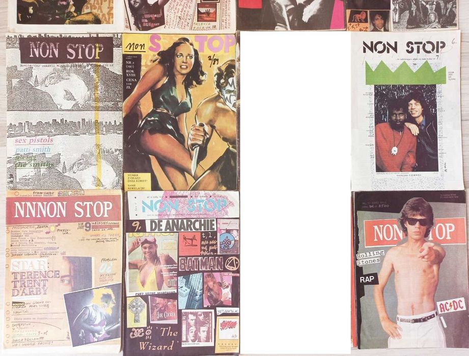 Non Stop - zestaw 13 magazynów muzycznych z lat 1988-89