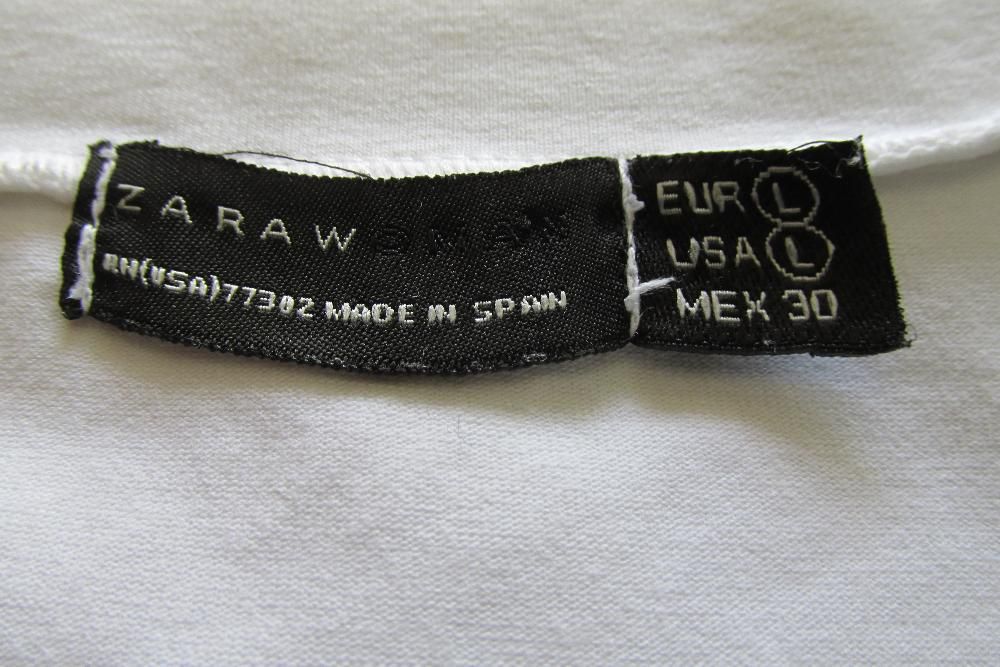 T-shirt branca da Zara