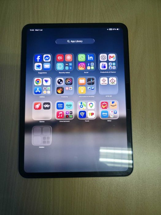 iPad Pro M5 11" 256GB Platinum – Como Novo | Apple Pencil + Teclado + Extras
