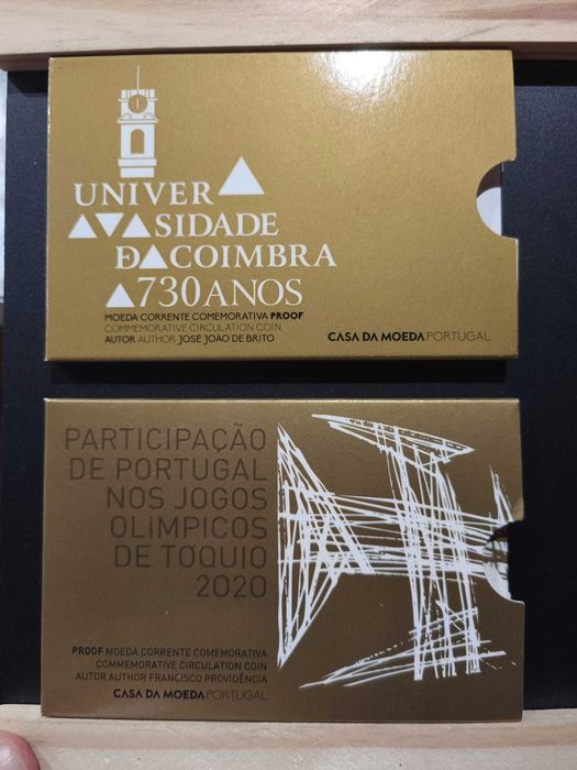 lote moedas 2€ proof portugal