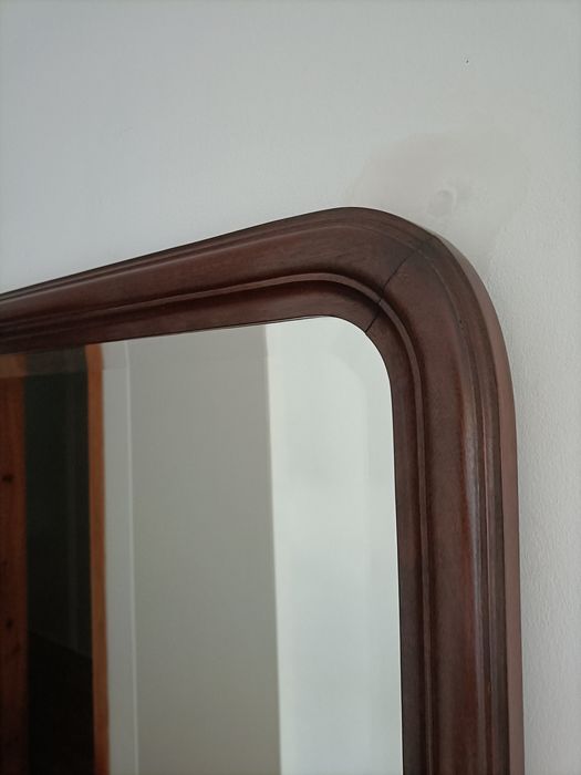 Espelho madeira  mogno