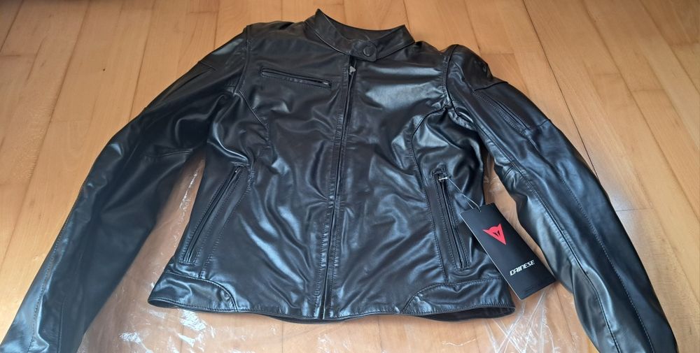 Casaco pele Dainese Nikita 2 Lady Black - Novo