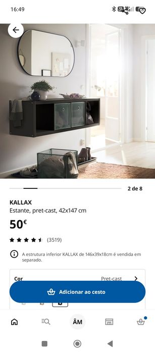 Kallax móvel rack tv