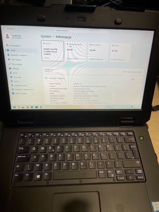 Laptop Dell 7414 i5 6gen 16/512 SSD Windows 11 Pro