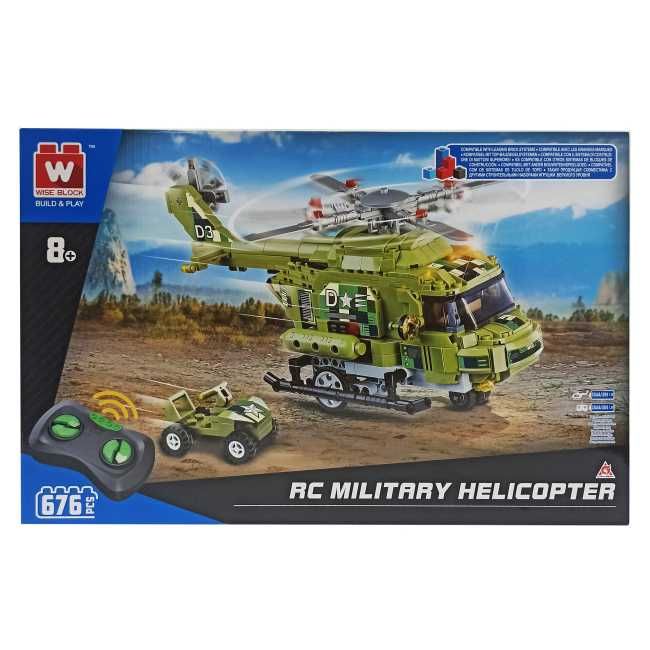 Конструктор Wise block Військовий гелікоптер делюкс на рк EU389802