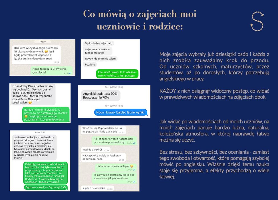 J. Angielski - KOREPETYCJE: Egzamin, Matura, Praca - RAZEM DAMY RADĘ!