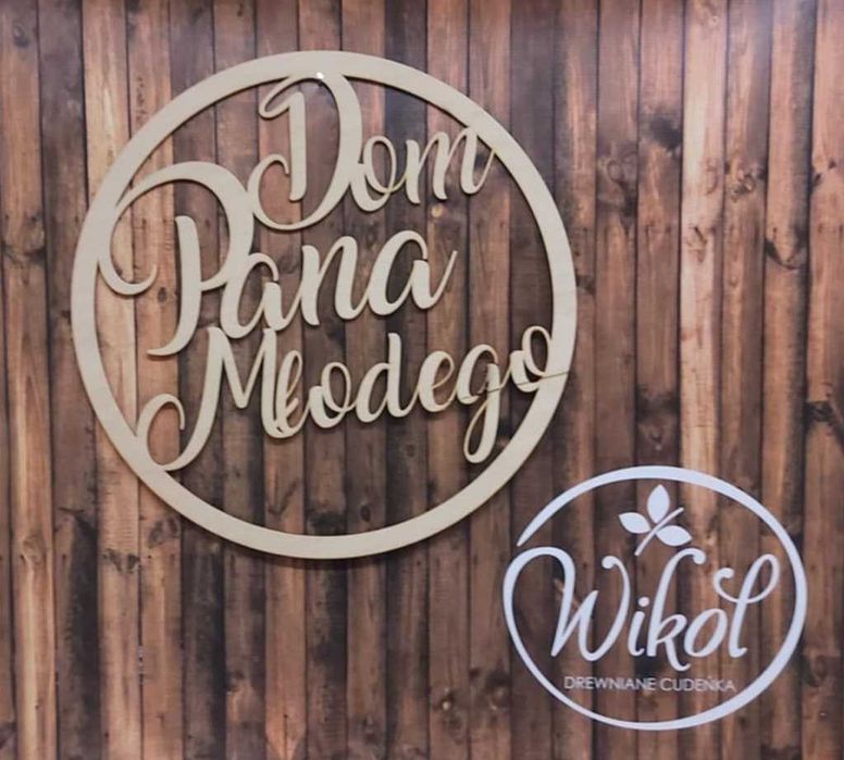 KOŁO Dom Pana Młodego 50cm ścianka ślub