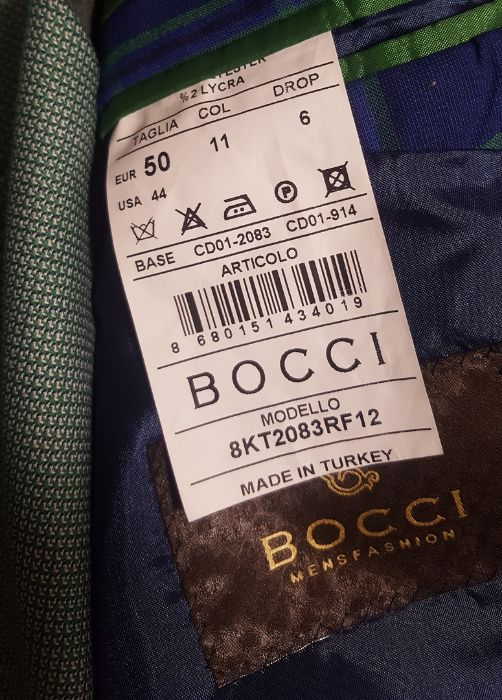Шикарный,стильный,приталенный костюм-тройка Bocci