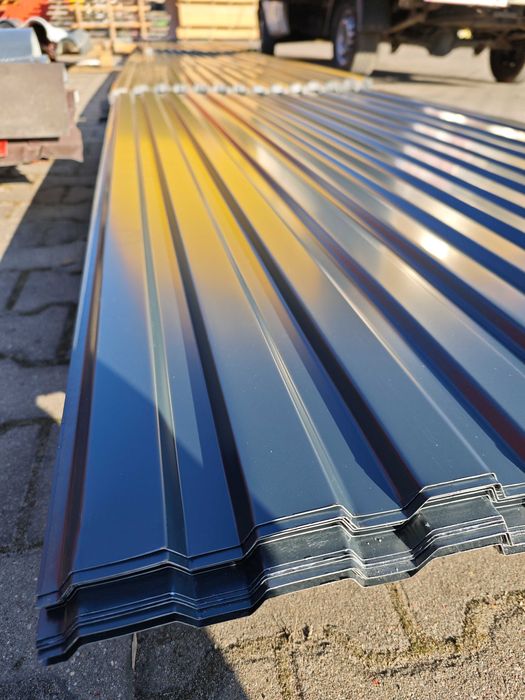 Blacha trapezowa T14 - 25 zł/mkw grafit - dostępna od ręki