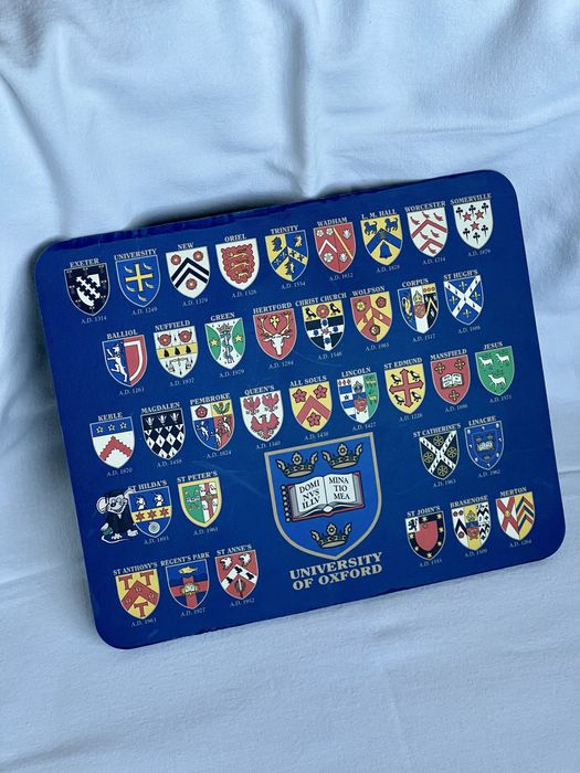 Tapete de rato souvenir Universidade de Oxford brasões