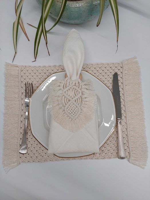 Base de prato em macramé |NOVO|