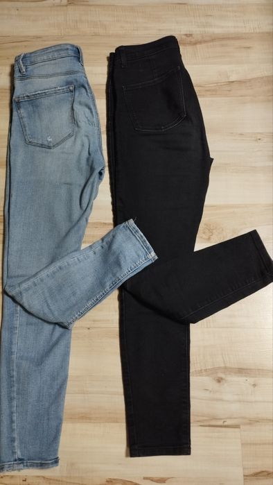 Jeansy spodnie jeansowe 2 pary C&A Stradivarius. R. 38. Okazja+Gratis