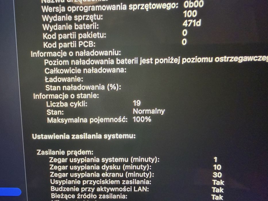 Apple MacBook Air m4 13 cali 24GB RAM 512 SSD zasilacz 70W