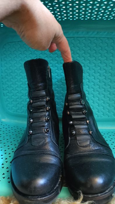 Skórzane buty jesienne
