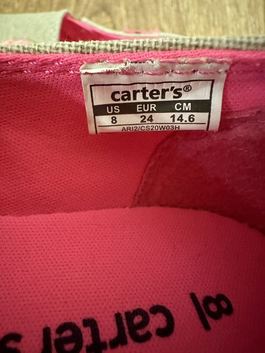 Эспадрильи мокасины Carters 24 размер
