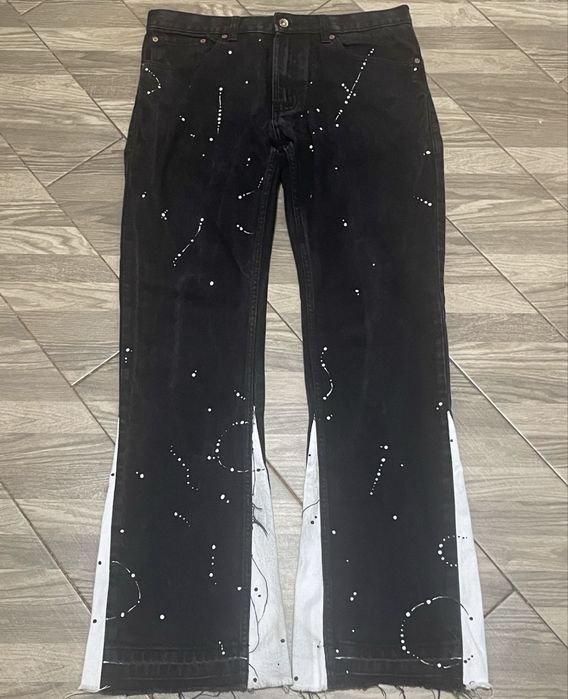 flared jeans M-L кастом