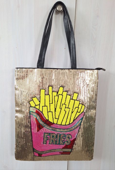 Torebka cekiny frytki