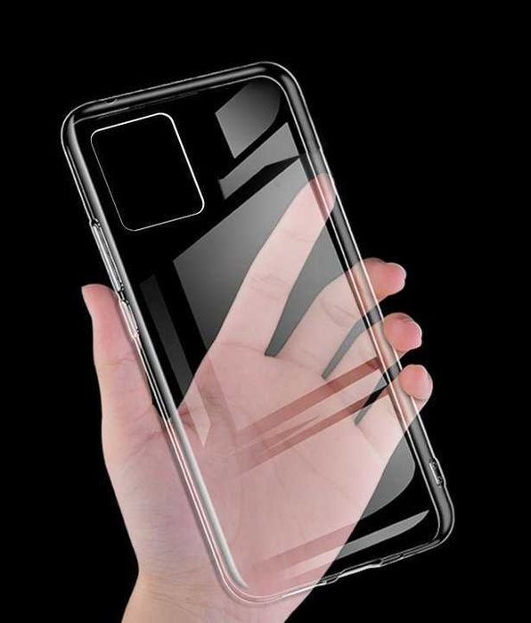 Etui transparentne do Motorola Moto E13 + Szkło Hartowane