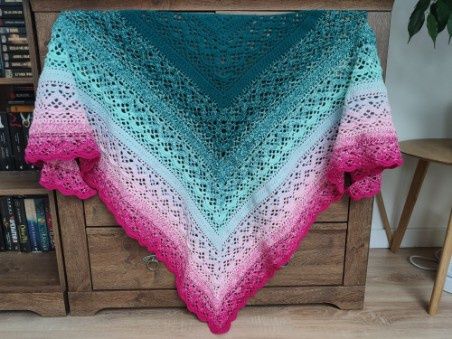 Ręcznie robiona chusta ,,Klaziena,,