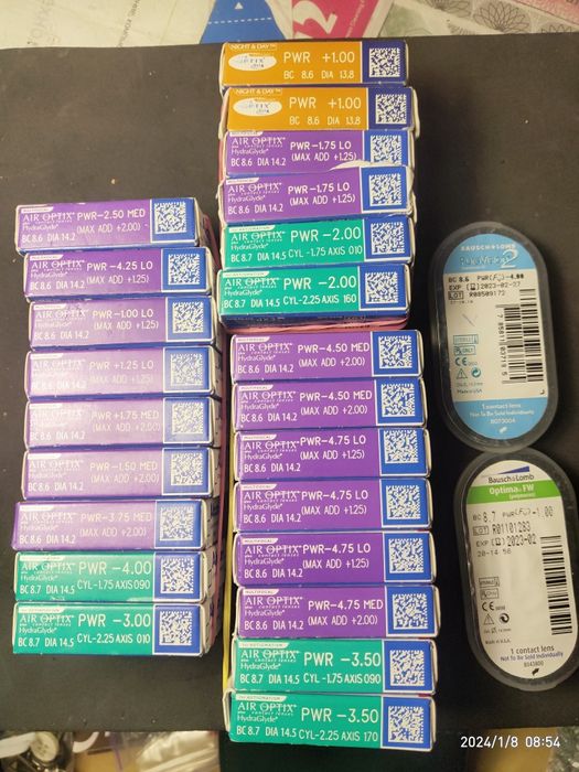 Линзы гидрогелевые AIR OPTIX